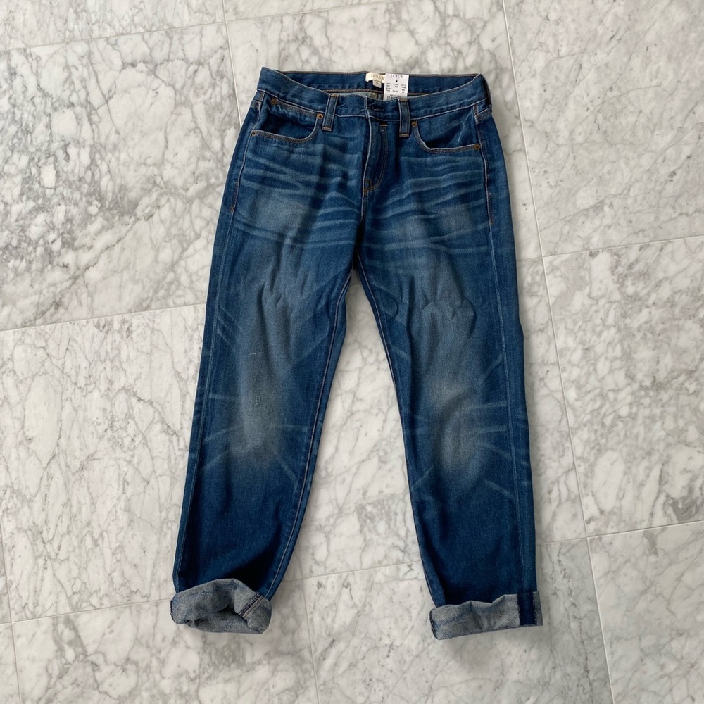 J Crew Factory cropped relaxed jeans size 26